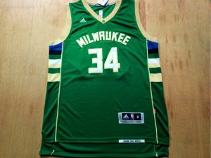 Maillot De Basket Milwaukee Bucks Giannis Antetokounmpo 34 Tissus Sportif Fans Edition Vert